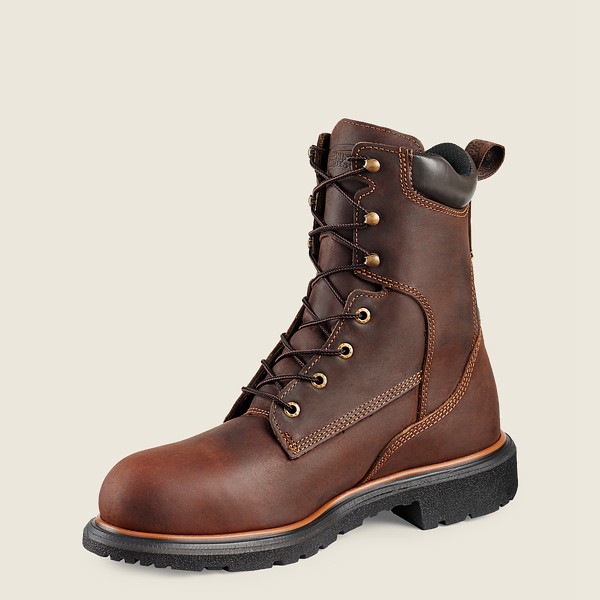 Red Wing Safety Boots Brown - Red Wing Mens Dynaforce® - 8-inch Waterproof Toe - QULCJ-8063